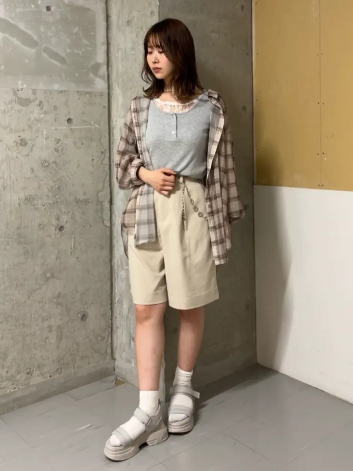 タックハーフパンツ/earth music&ecology（アース ミュージック