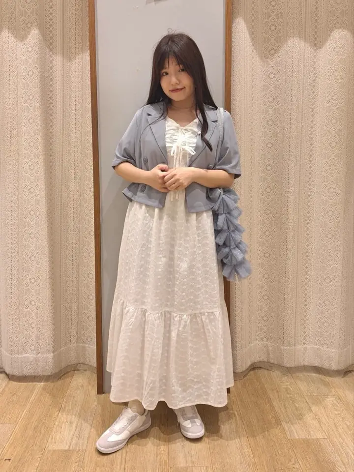 花柄刺繍フレアワンピース/earth music&ecology（アース ミュージック