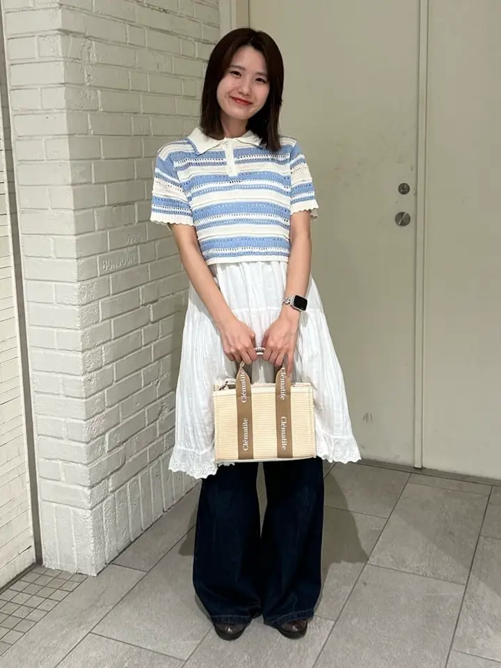 ≪USED≫コットンティアードキャミワンピース/earth music&ecology