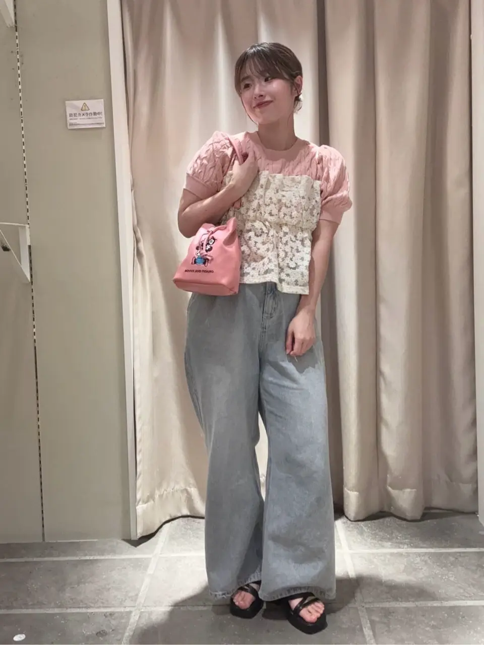 ♡earth♡ Disney>松本セイジ 刺繍ニット/earth music&ecology（アース