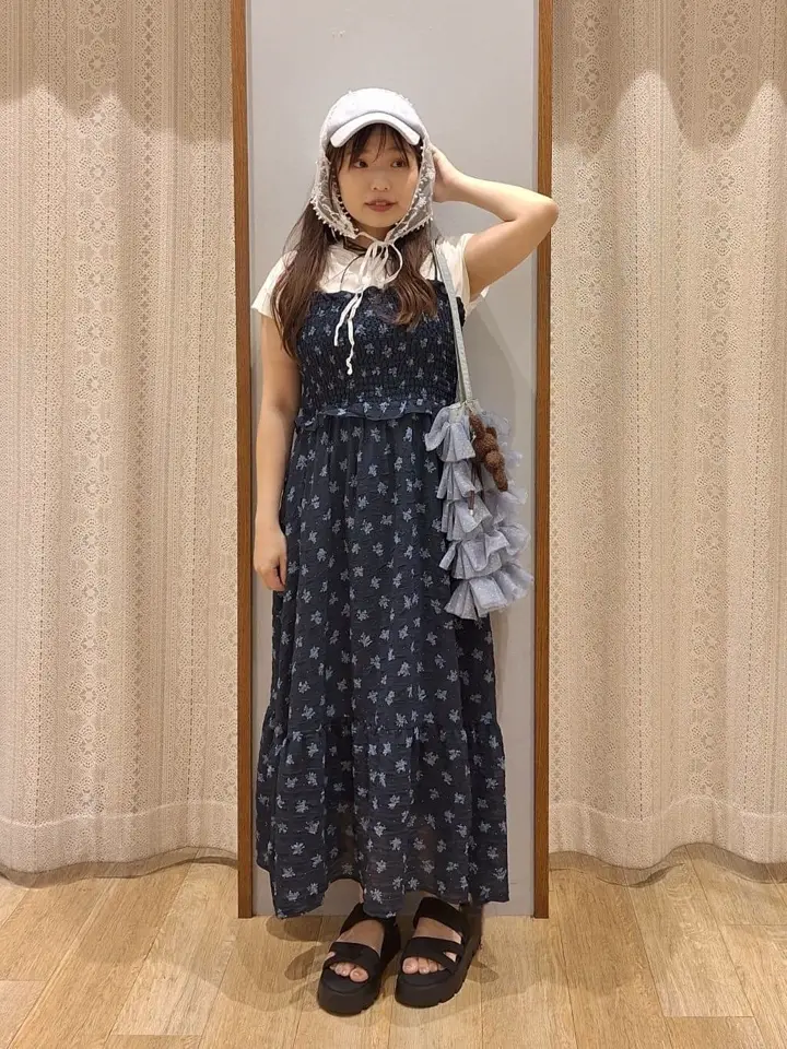 フラワーチュールレースバブーシュカ/earth music&ecology（アース