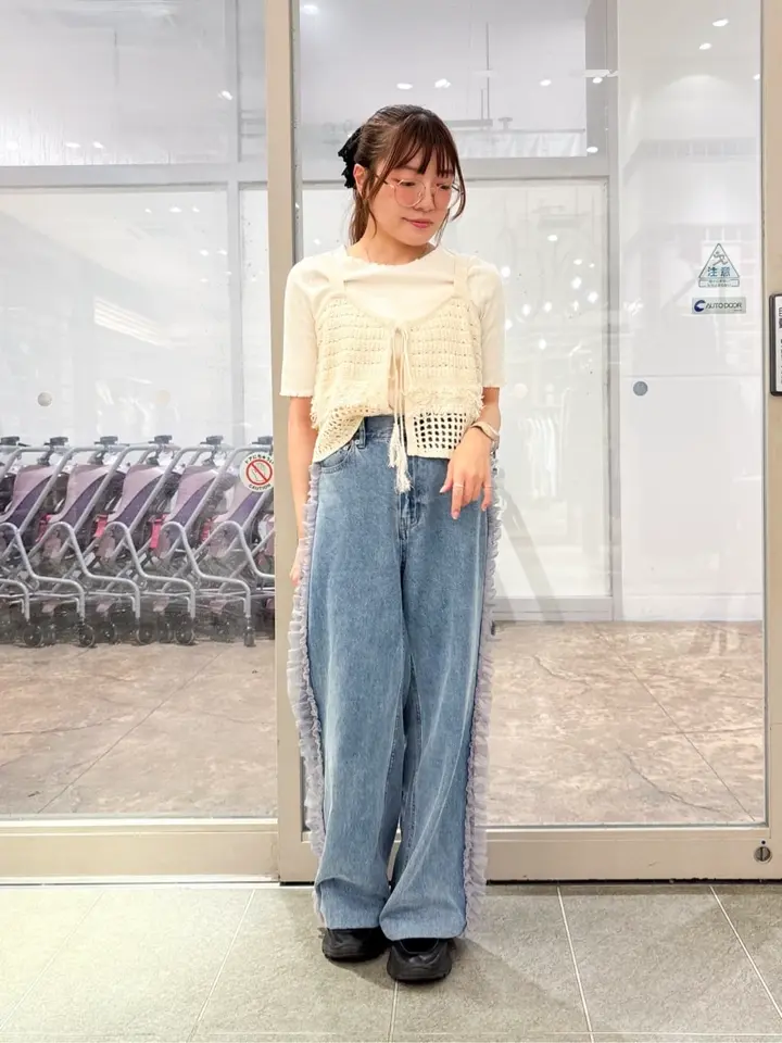 フリンジニットビスチェ/earth music&ecology（アース ミュージック