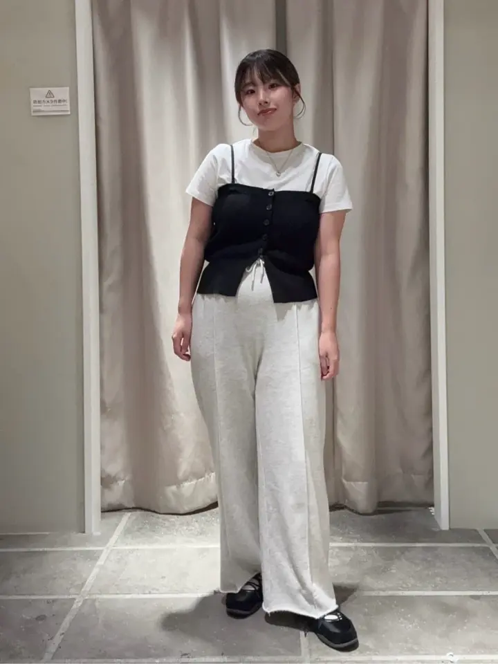 SET2点コンパクトTEE＋マルチwayニットビスチェ/earth music&ecology