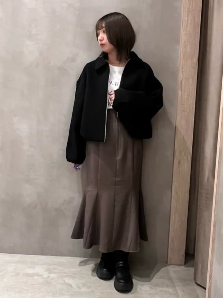 ダンボールニットZIPブルゾン/earth music&ecology（アース