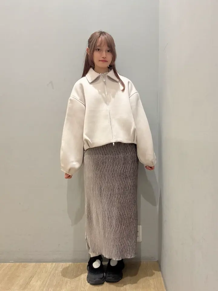 ダンボールニットZIPブルゾン/earth music&ecology（アース