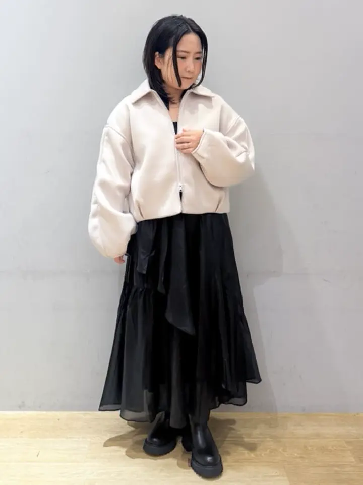 ♡新品タグ付♡ランバンスポールニットブルゾン/サイズ42 サイズ：42 LANVIN SPORT ランバン スポール 2024年モデル フード付