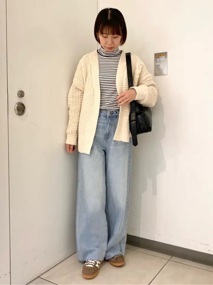 R&A♡  6月末まで限定セール バーニングセル　100g セルフカットワイドデニムパンツ/earth music&ecology（アース