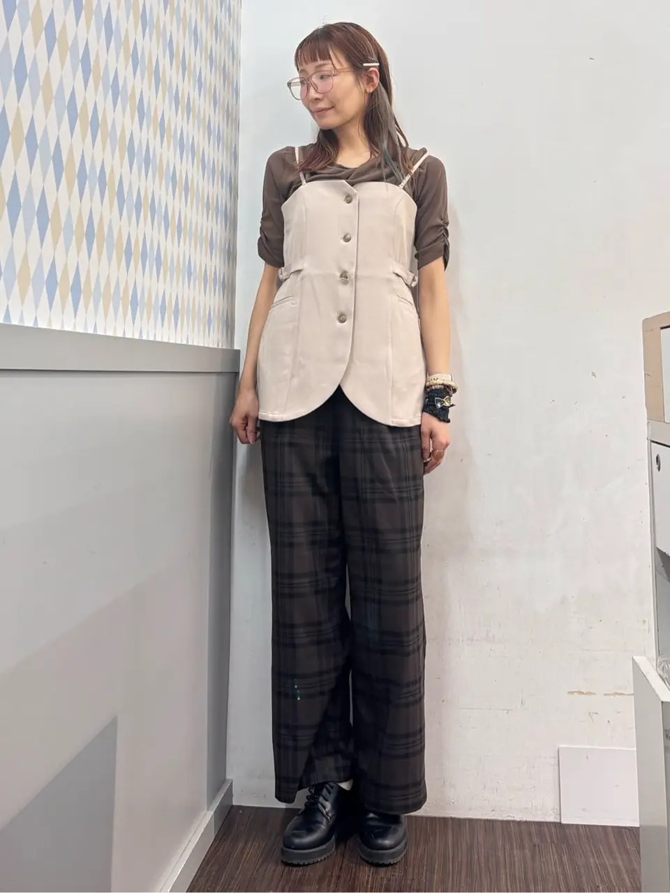 フロントボタンビスチェ/earth music&ecology（アース ミュージック