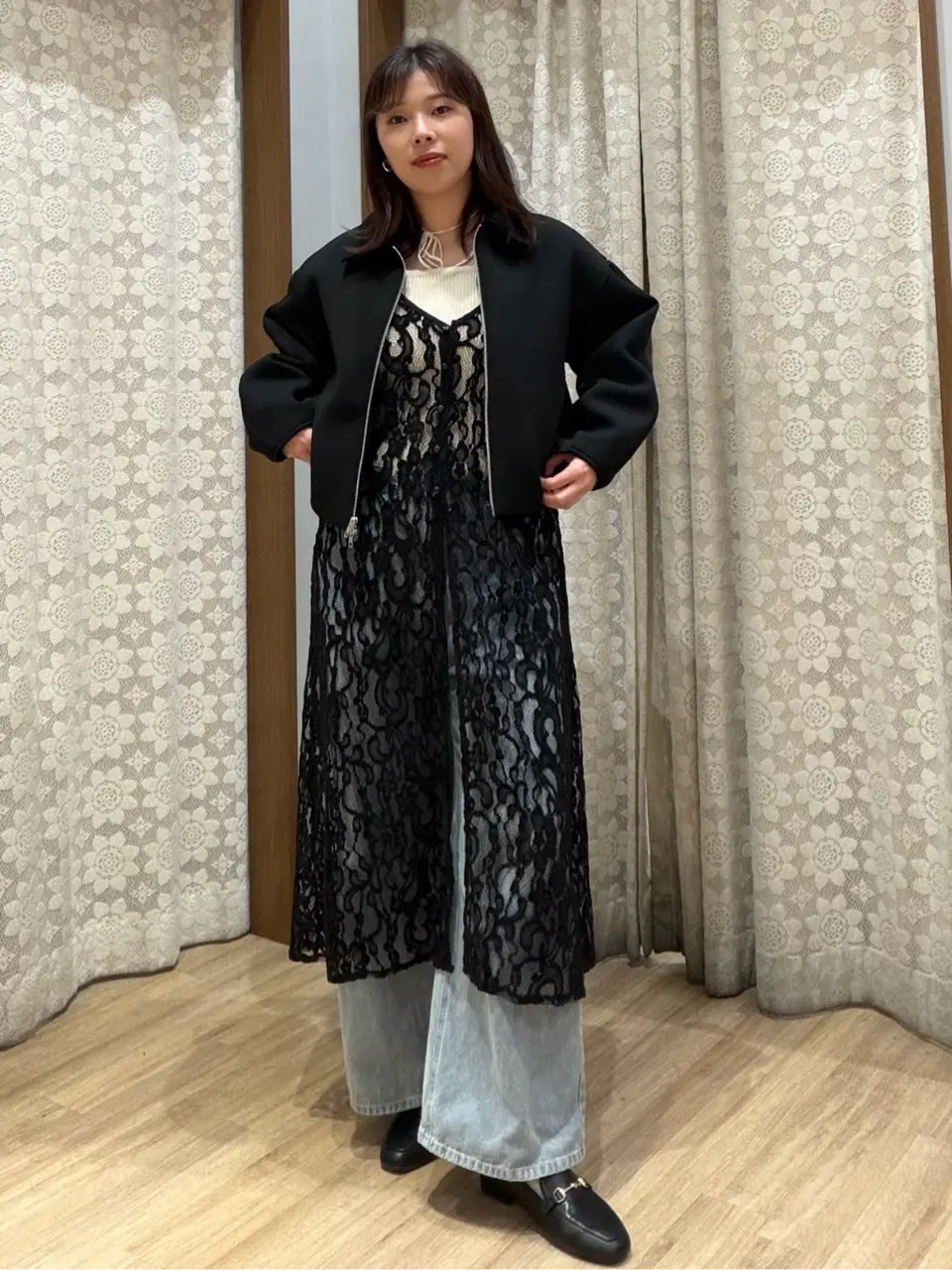 新品未使用SCOT CLUBアームロゴ、メッシュ編みジップブルゾン9号M黒 MAISON MARGIELA Glam Slam Sports Jacket Black（メゾンマルジェラ
