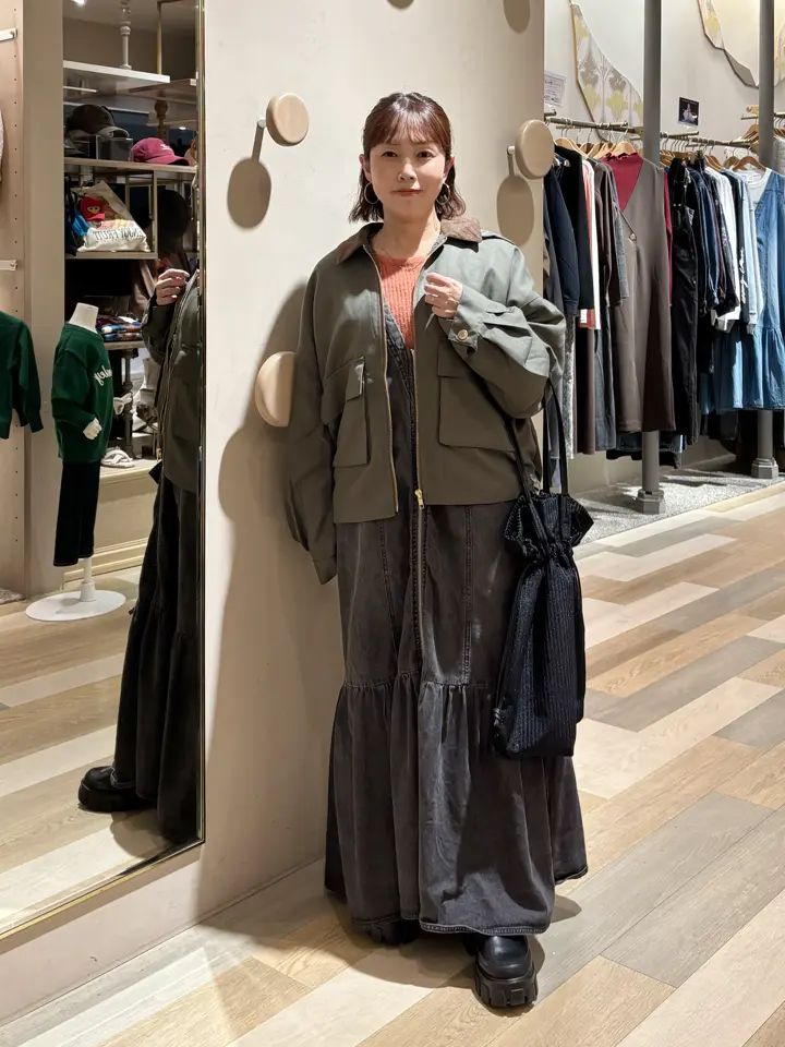 SUGAR SPOON W-ZIPデニムロングワンピ/Green Parks（グリーン パークス