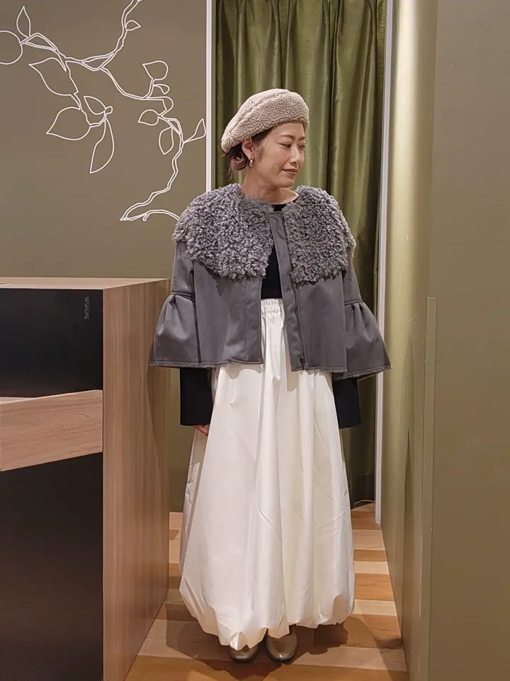 □ESCAR フラッフィーブルゾン/Green Parks（グリーン パークス）の