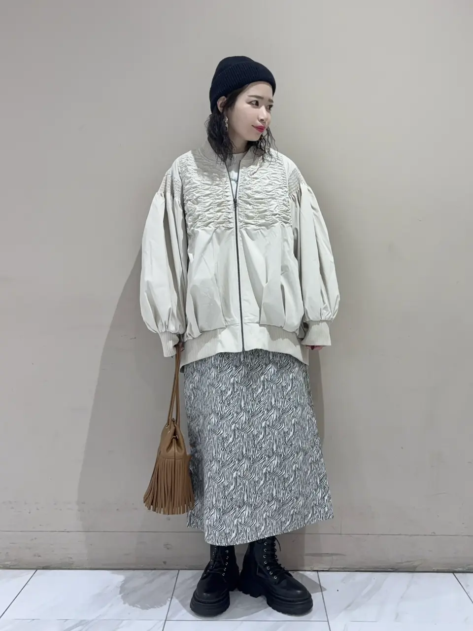 □ESCAR シャーリングブルゾン/Green Parks（グリーン パークス）の