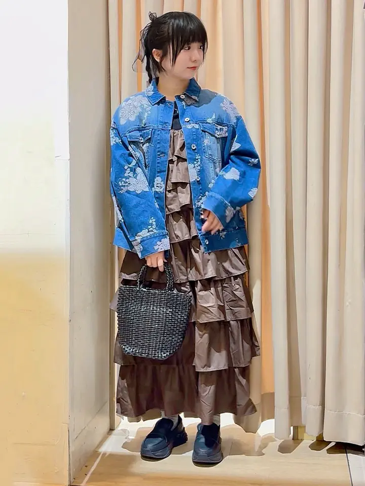 SUGAR SPOON フラワーptオーバーGジャン/Green Parks（グリーン