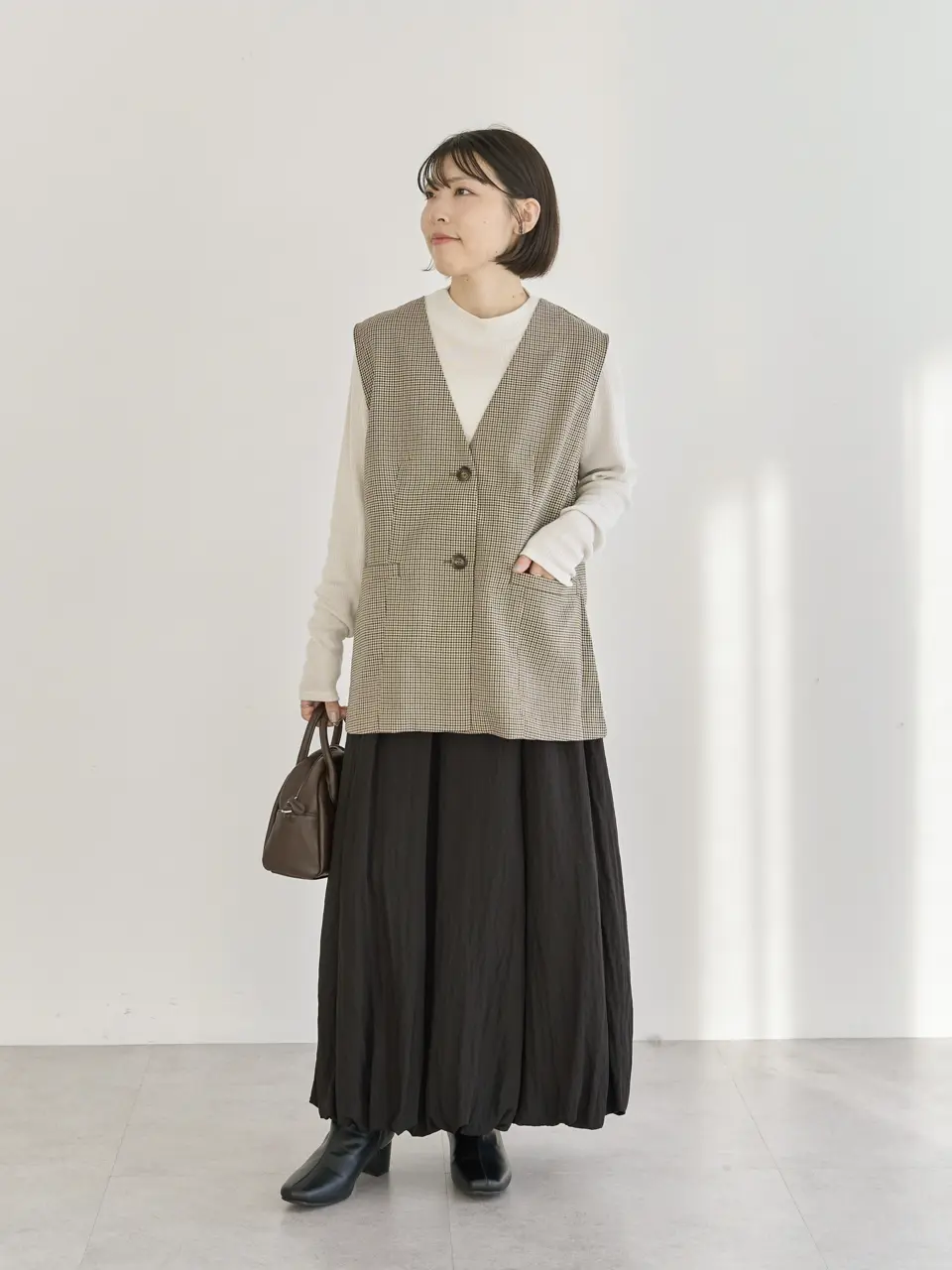 ノースリーブチェックジレ/Green Parks（グリーン パークス）のベスト