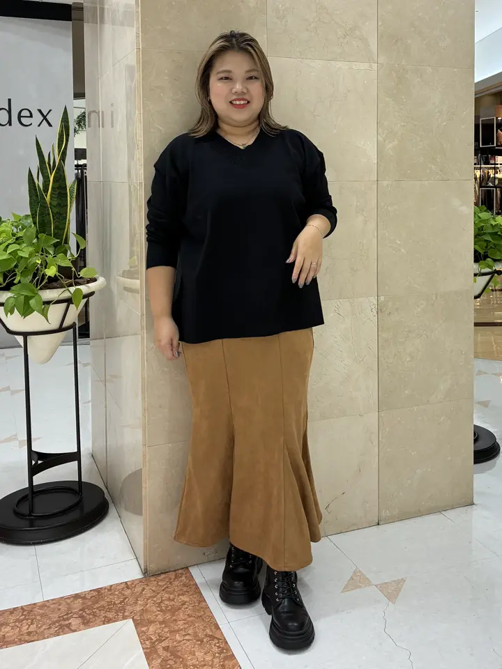 なめらかタッチスウェード調マーメイドスカート/Green Parks（グリーン