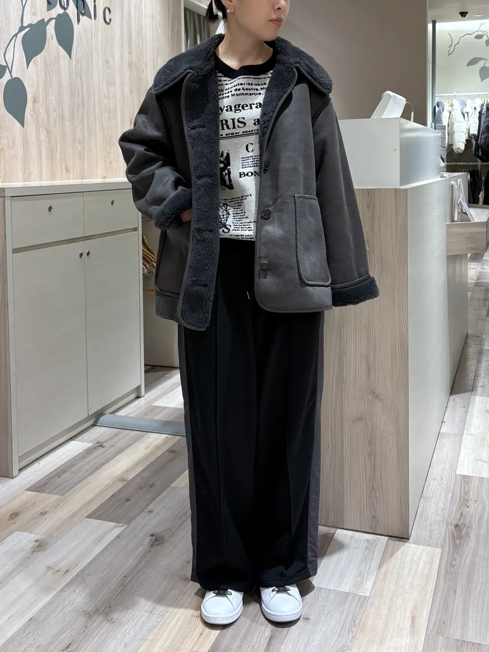 フェイクムートンジャケット/Green Parks（グリーン パークス）の