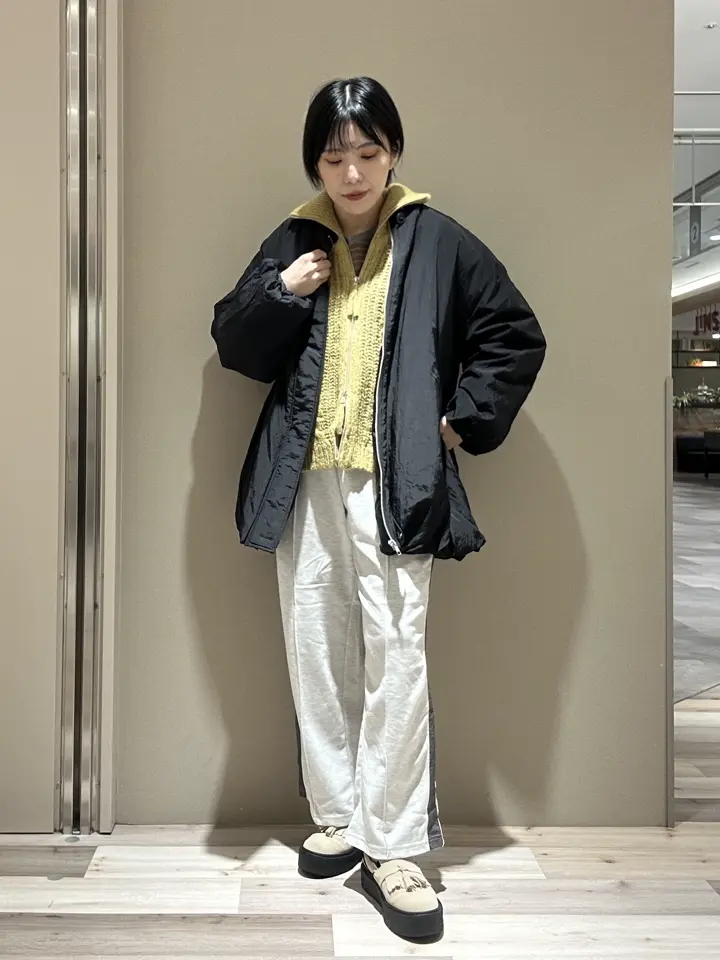 衿付きケーブルzipカーディガン/Green Parks（グリーン パークス）の