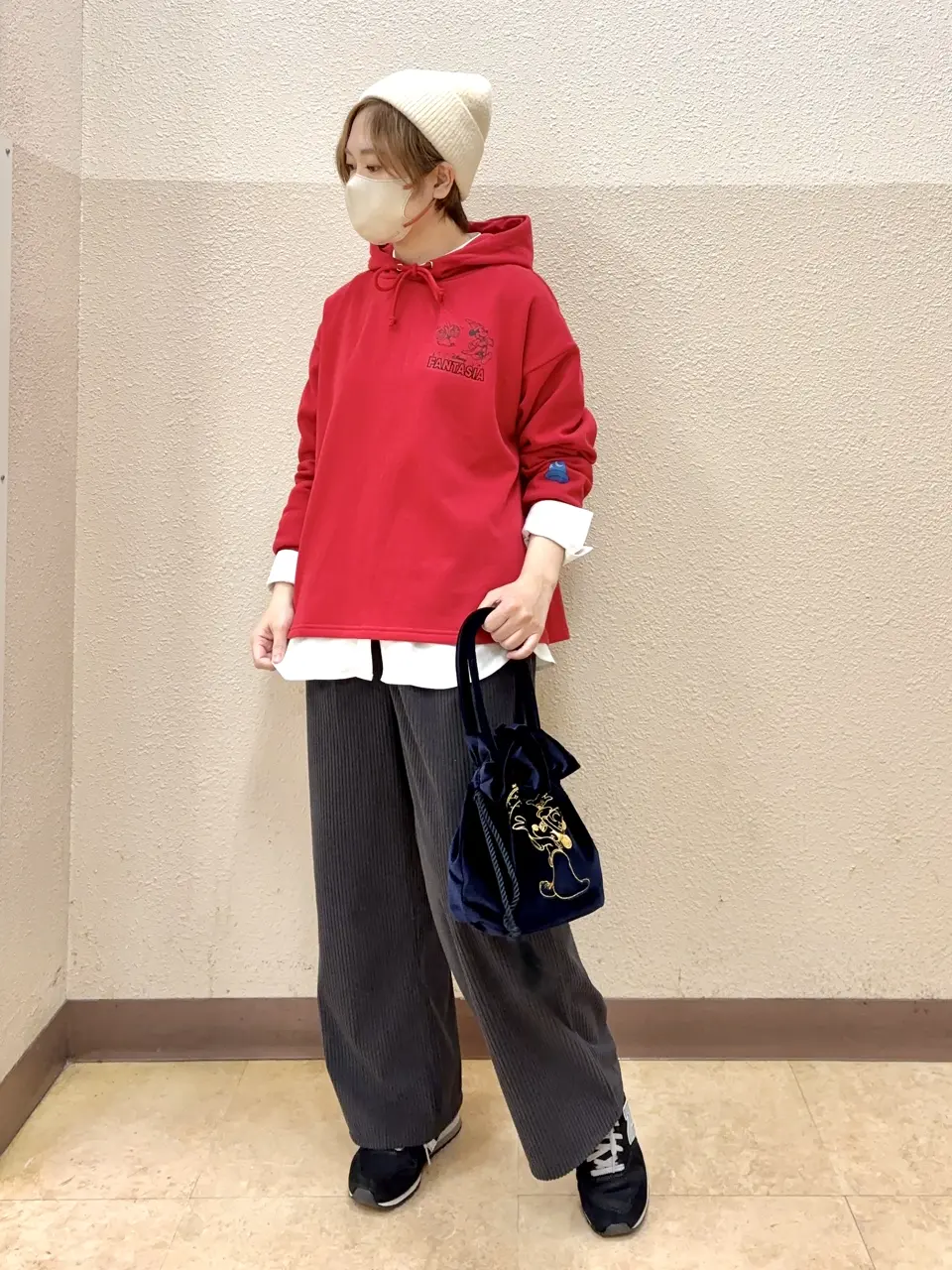 FANTASIA/刺繍ベロアミニバッグ/Green Parks（グリーン パークス）の