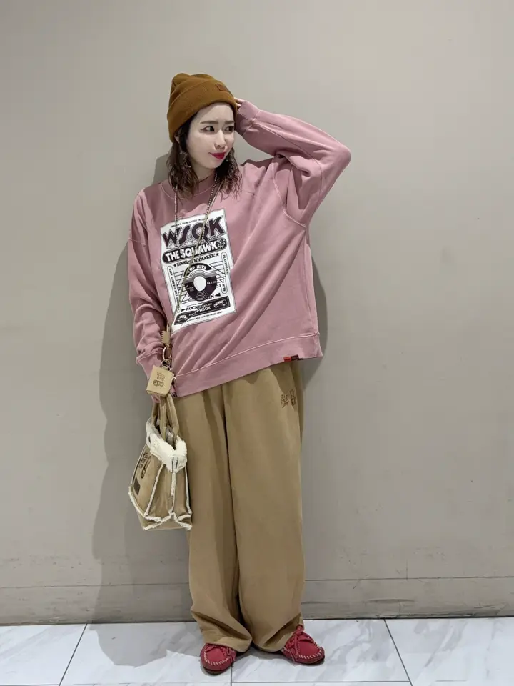 □STRANGER THINGS×MINNETONKA プリンテッドスウェット/Green Parks