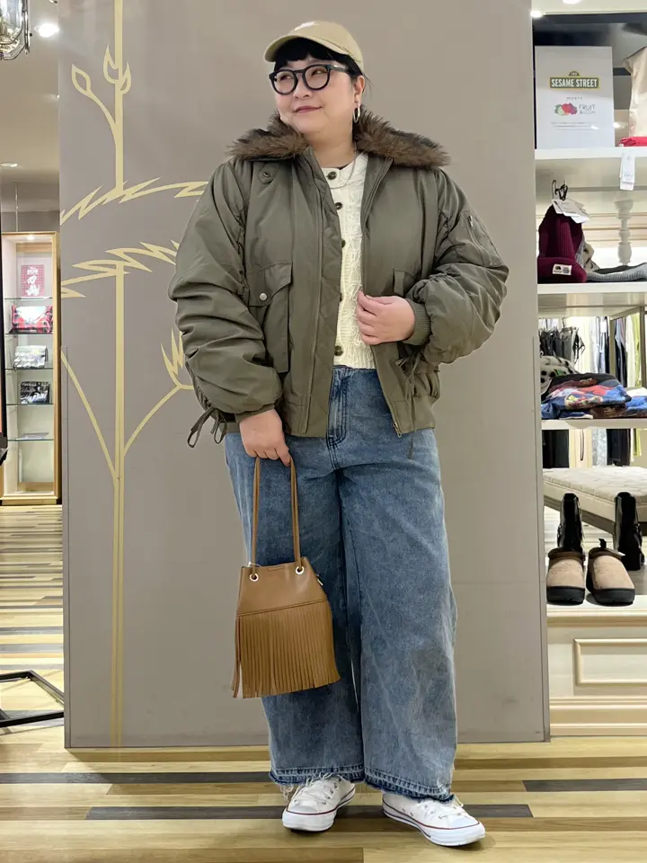 新品タグ付❤︎25SS PRIDE コットン リネン 切替 ブルゾン ジャケット 撥水/洗濯機可】寒い季節でも快適 中綿スタンドブルゾン（ブルゾン