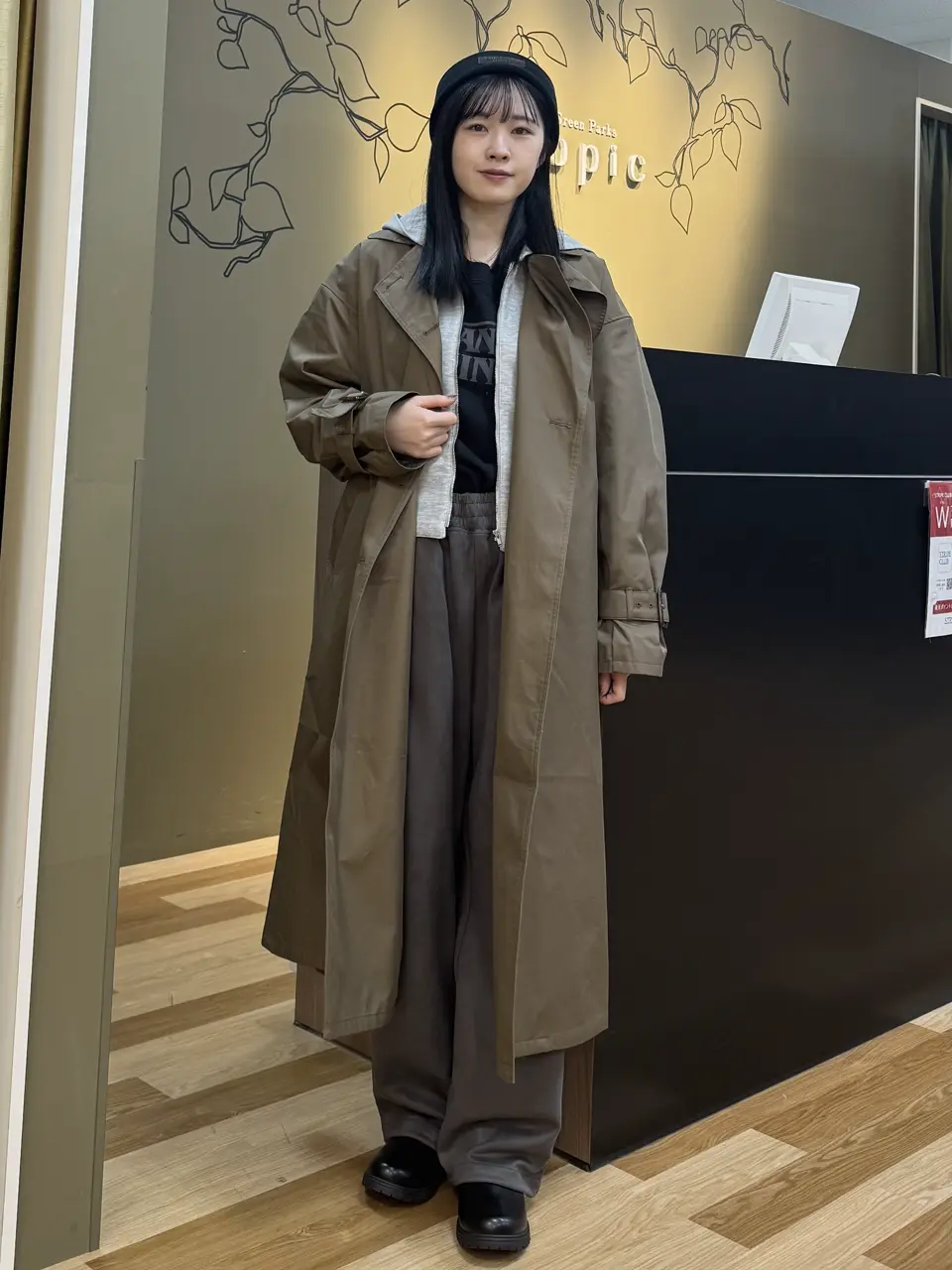 【pino】【新品タグ付き】OHOTORO トレンチコート25SS pino】【新品タグ付き】OHOTORO トレンチコート25SS pino】【新品タグ