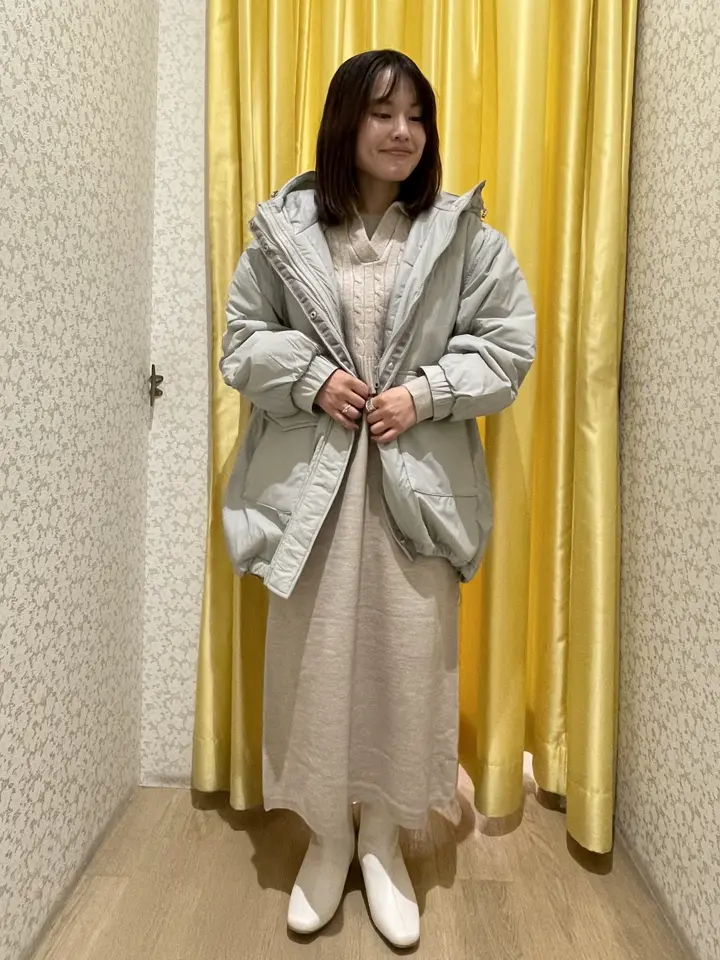 ≪USED≫SET2点ケーブルベスト+ニットワンピース/Green Parks