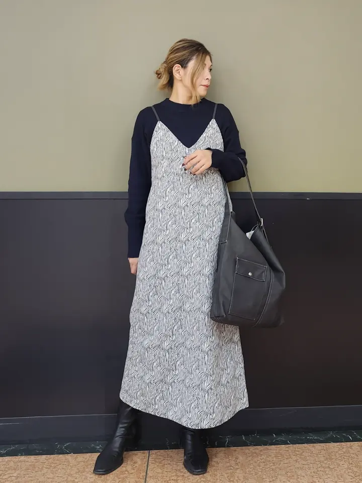 d.i.aゼブラ柄キャミ ゼブラ柄キャミワンピース/CRAFT STANDARD BOUTIQUE（クラフト