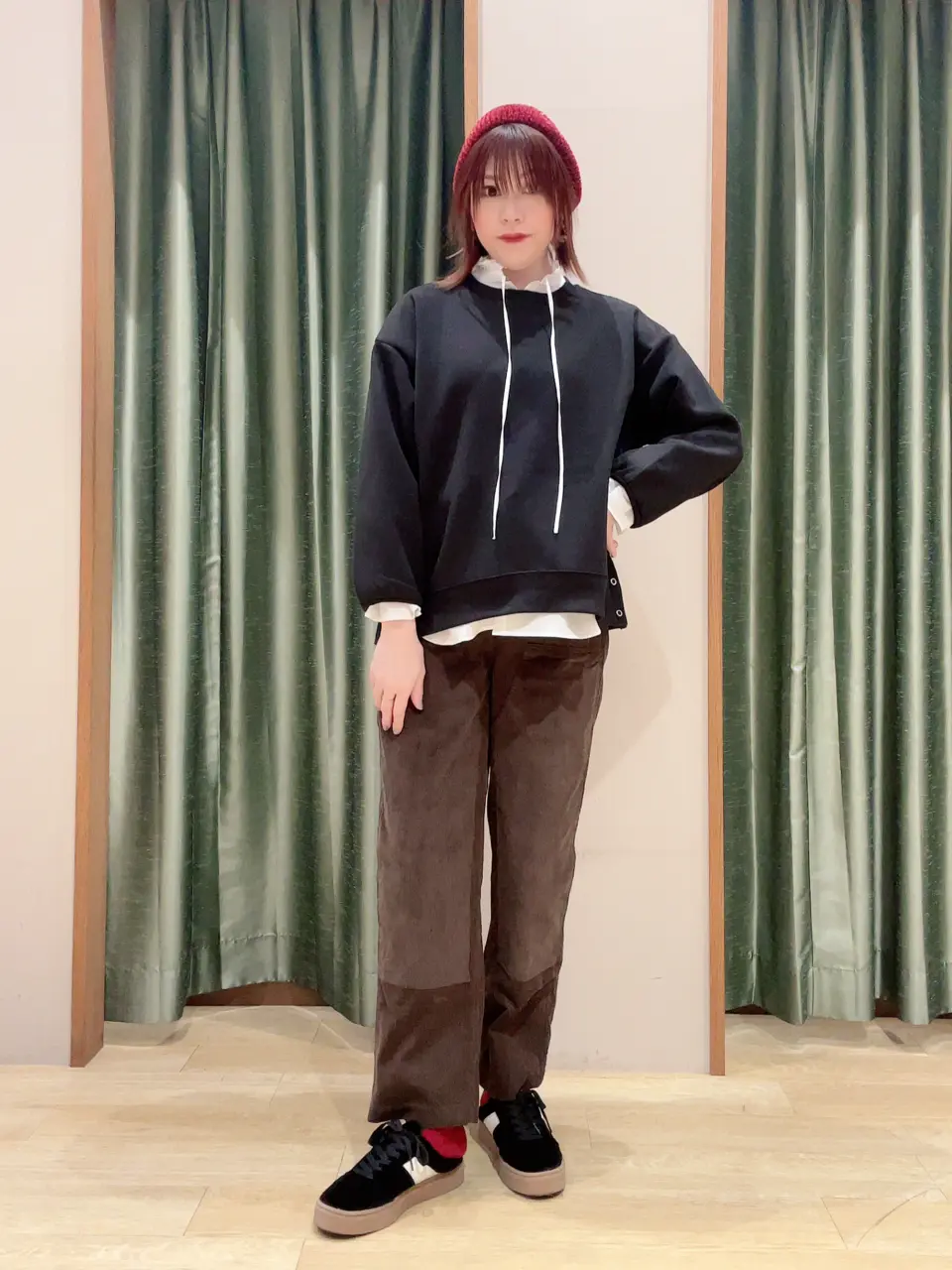 サイドドットボタンポンチプルオーバー/AMERICAN HOLIC（アメリカン