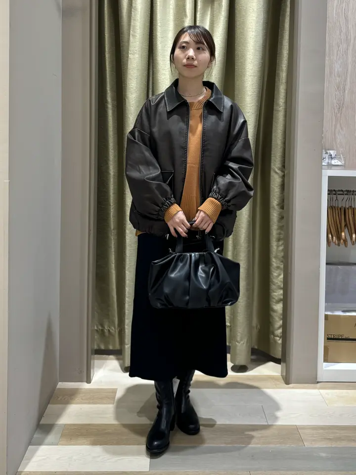 ELENCARE DUE フェイクレザーブルゾン/Green Parks（グリーン パークス