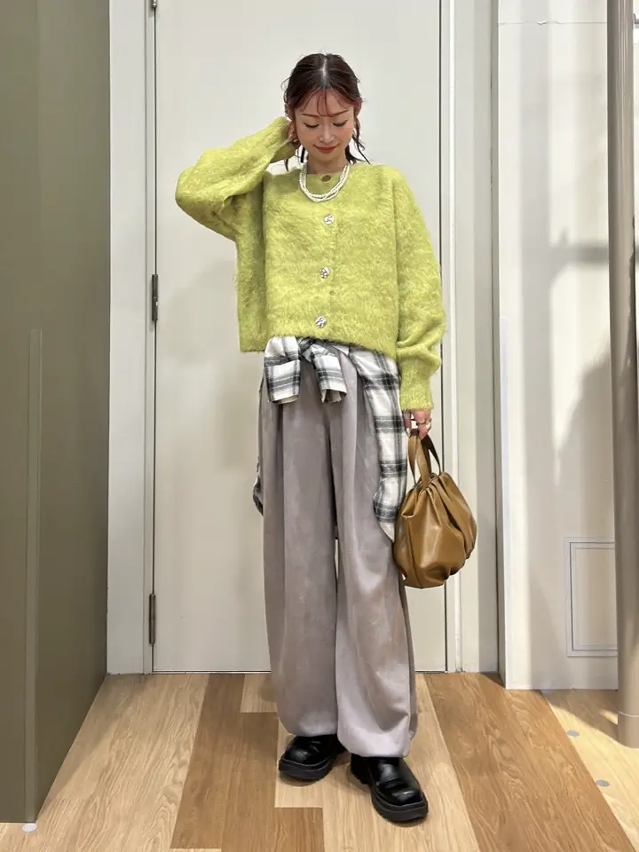 SUGAR SPOONスエードポンチカーゴパンツ/Green Parks（グリーン