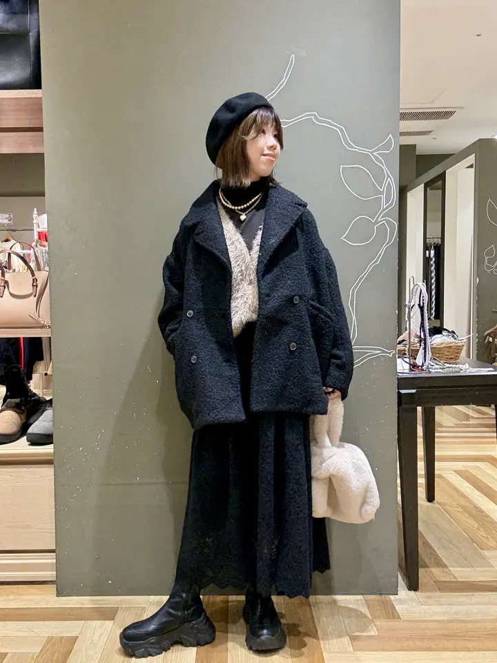 シャギーVネックカーディガン/Green Parks（グリーン パークス）の