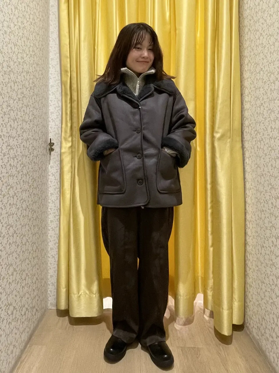 フェイクムートンジャケット/Green Parks（グリーン パークス）の