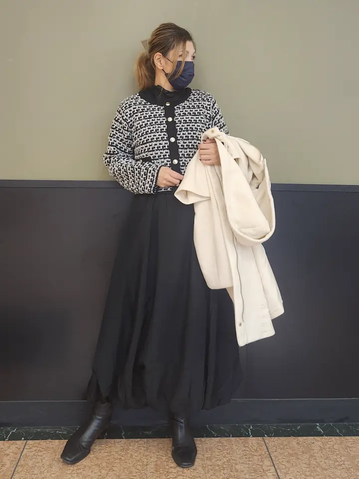 微光沢サテンバルーンスカート/Green Parks（グリーン パークス）の