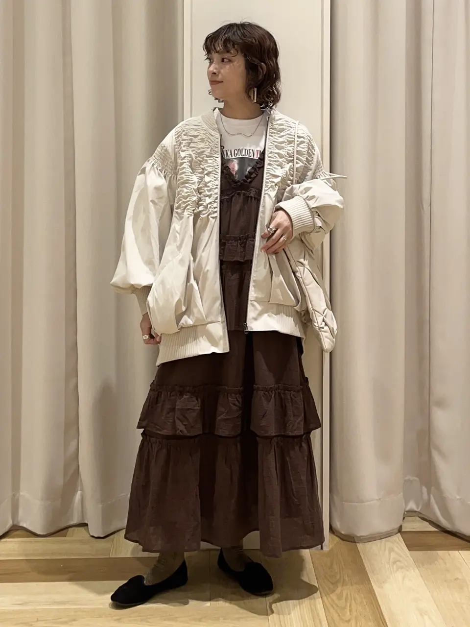 □ESCAR シャーリングブルゾン/Green Parks（グリーン パークス）の