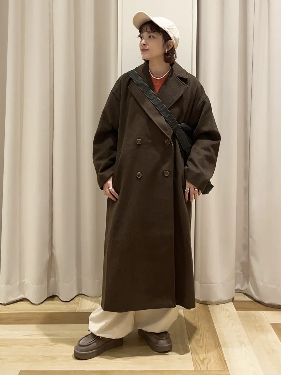 SUGAR SPOON スエードポンチカーブパンツ/Green Parks（グリーン