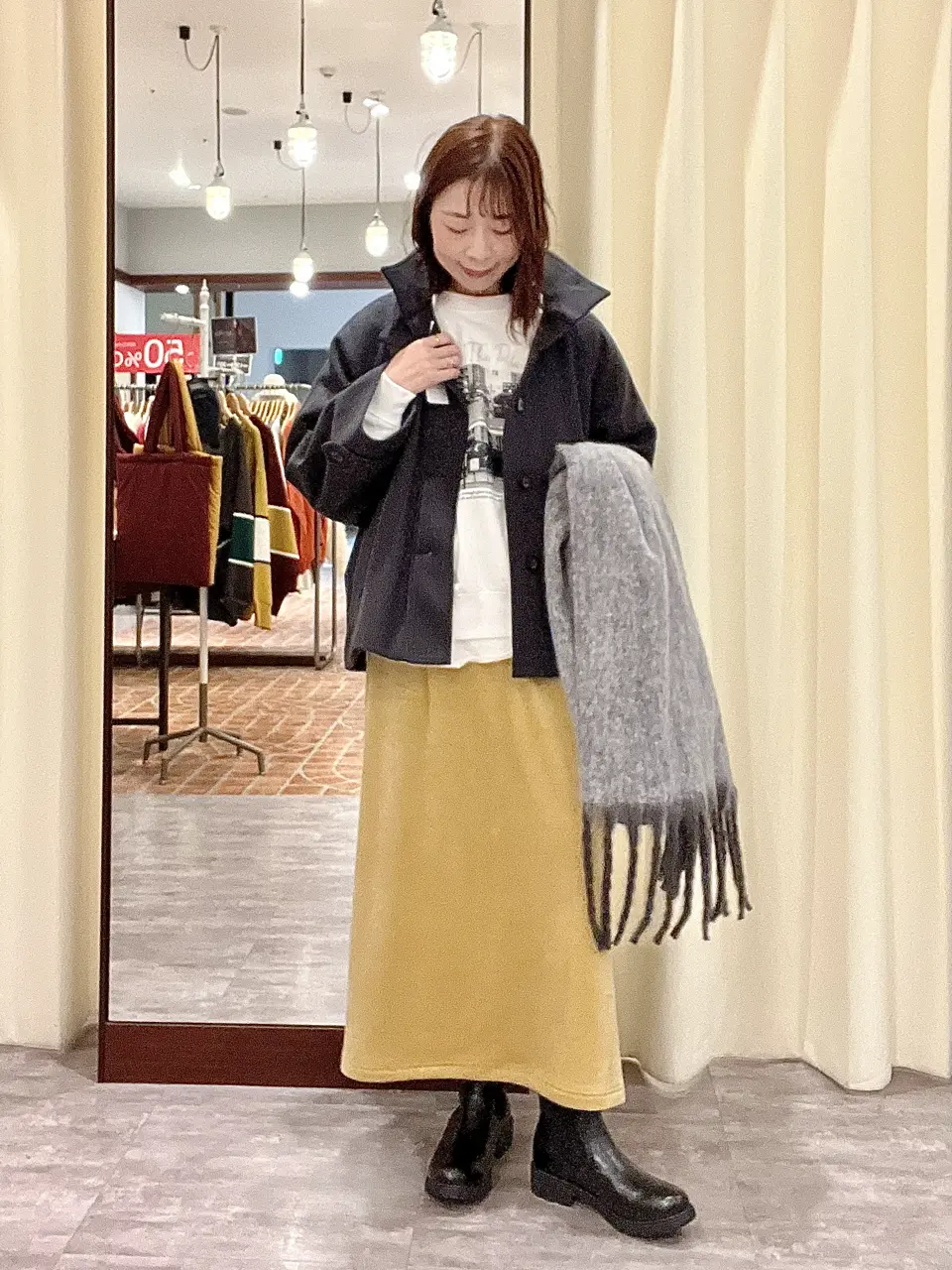 スタンドカラーメルトンショートコート/CRAFT STANDARD BOUTIQUE