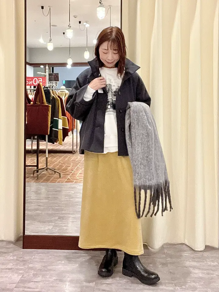スタンドカラーメルトンショートコート/CRAFT STANDARD BOUTIQUE