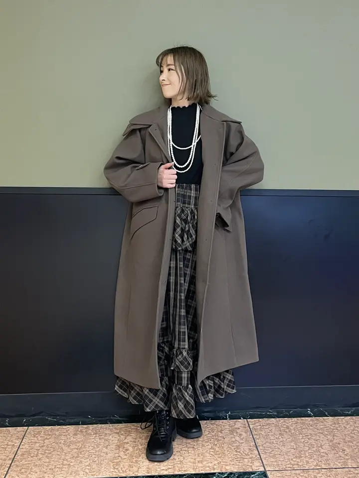 2WAYステンカラーロングコート/Green Parks（グリーン パークス）の
