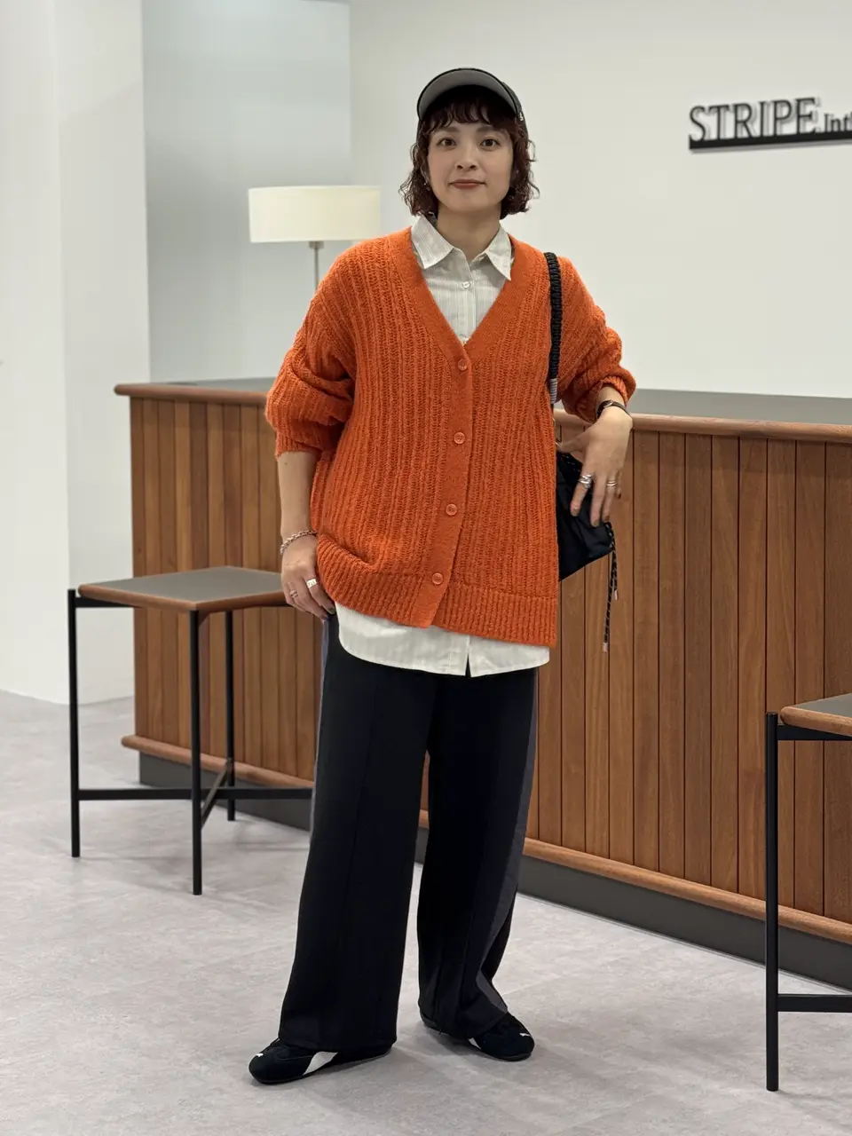 シアーニットVネックカーディガン/Green Parks（グリーン パークス）の