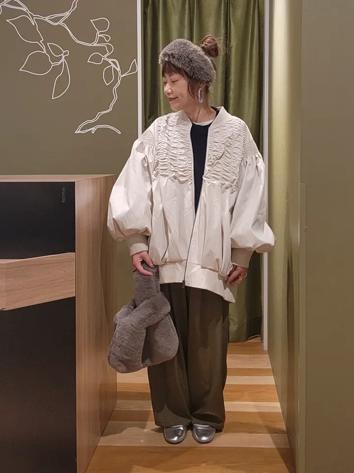 □ESCAR シャーリングブルゾン/Green Parks（グリーン パークス）の