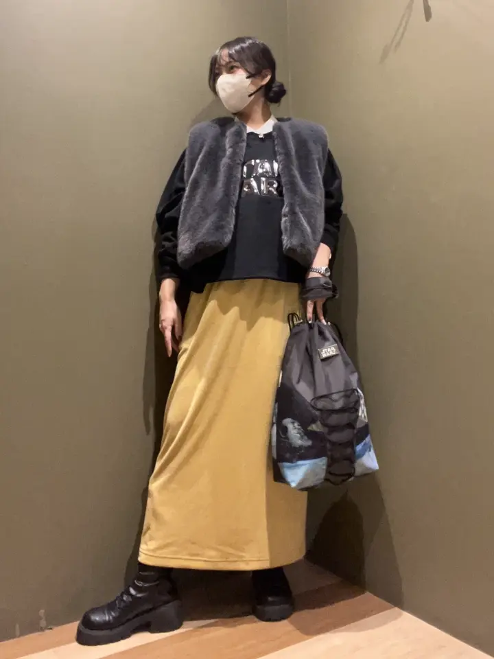 FILA♡【新品タグ付き】2025FWファーベスト EL0254完売品 フェイクラビットファーロングベスト | Remind me and forever