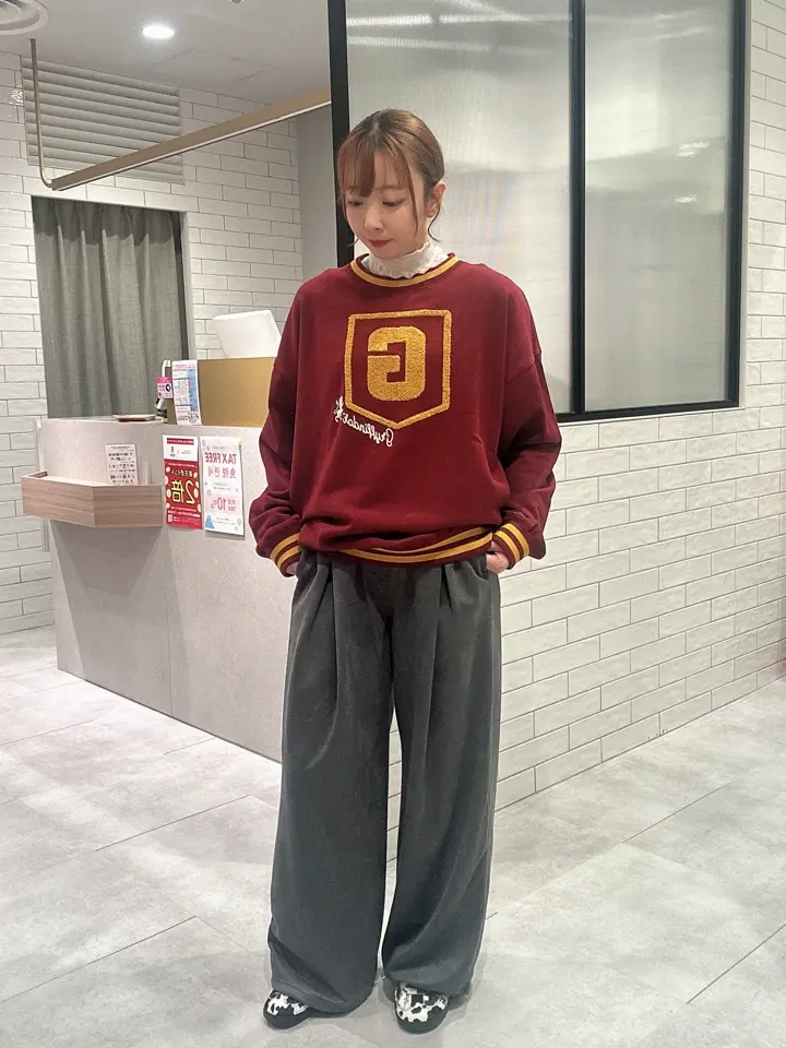 ハリー・ポッター/サガラ刺繍ロゴプルオーバー/Green Parks（グリーン