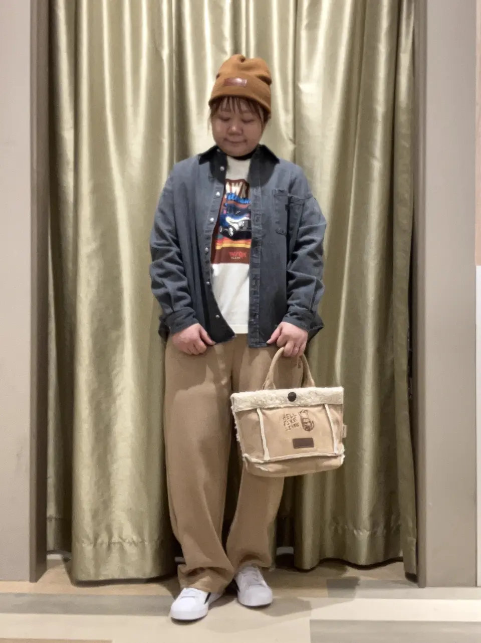 □STRANGER THINGS×MINNETONKA ニットキャップ/Green Parks（グリーン