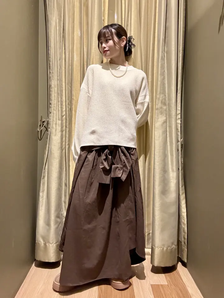 homspun かのこ編み BIG プルオーバー ネイビー x ベージュ homspun かのこ編み BIG プルオーバー ネイビー x ベージュ homspun