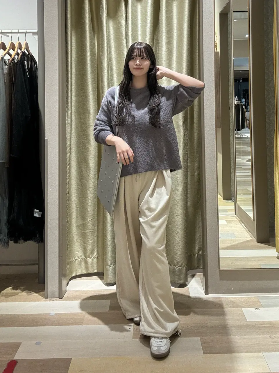 SUGAR SPOON スエードポンチカーゴパンツ/Green Parks（グリーン