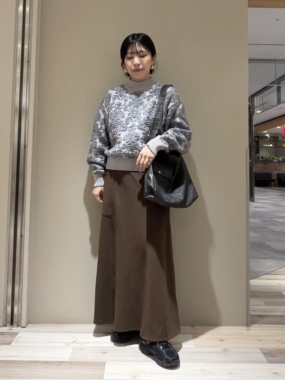 swing by アラベスクジャカードニット/Green Parks（グリーン パークス