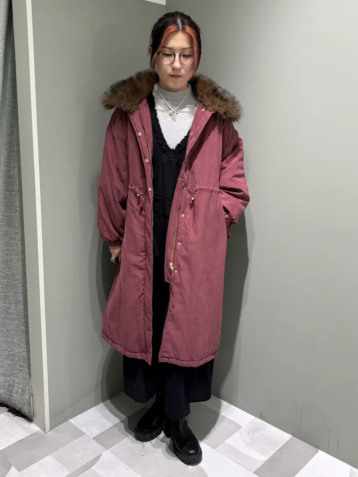 RED VALENTINO♡ライナー付き羽刺繍パーカー モッズコート ELENCARE DUE 中綿モッズコート/Green Parks（グリーン パークス）の