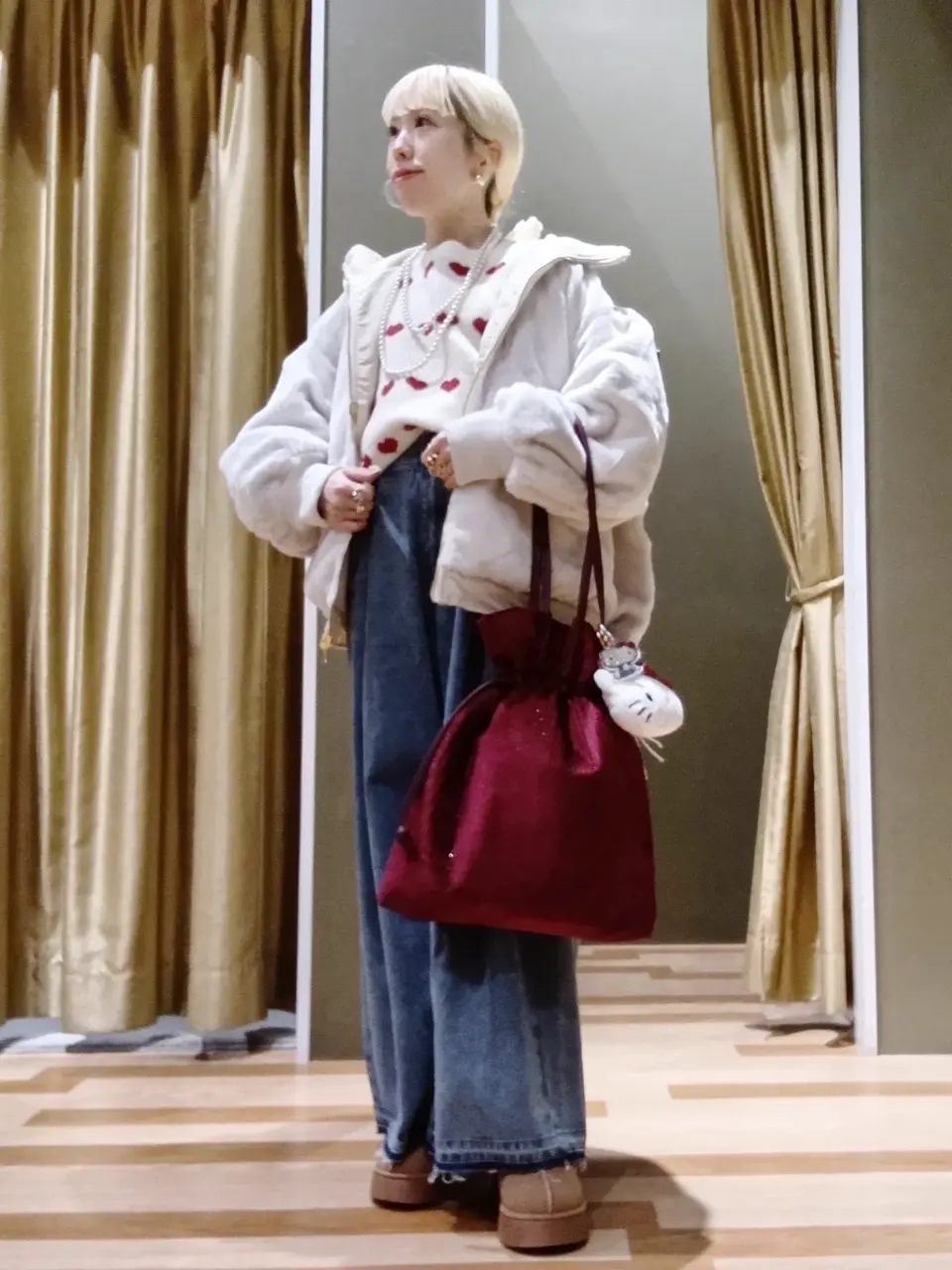 ジップコート ニット イングランド製 ヴィンテージ 激レア品 ユニセックス 君のそばに｜ウォッシャブルジャカードニット｜ユニセックス｜グラニフ