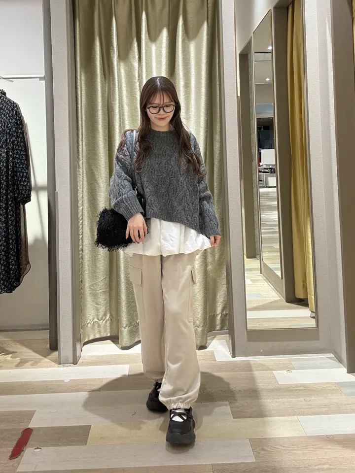 SUGAR SPOON スエードポンチカーゴパンツ/Green Parks（グリーン