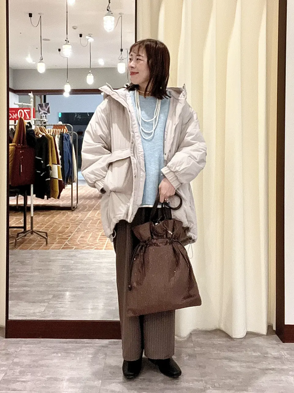 裾ラウンドホワイトインナー/Green Parks（グリーン パークス）の